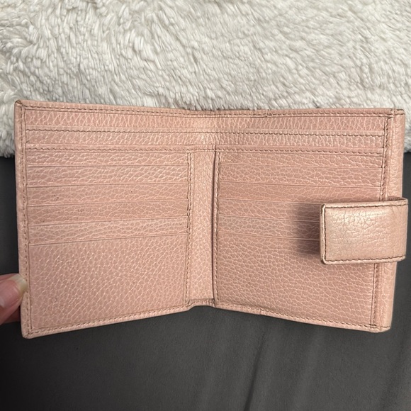 Authentic Gucci GG Marmont flap bi fold wallet light pink - Picture 6 of 10